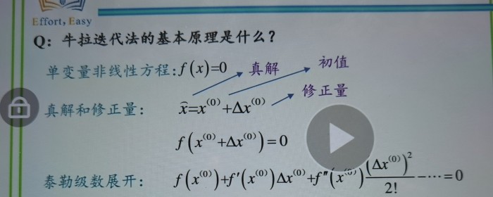 牛拉法基本原理