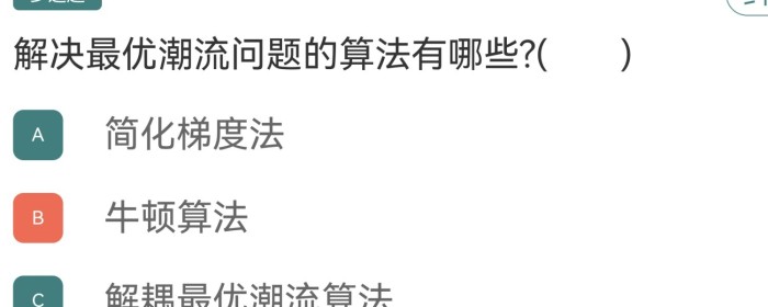 最优潮流算法
